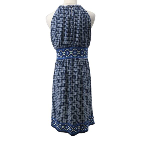 Max Studio Sleeveless Printed Dress Women’s Small Floral Blue White Green - Picture 6 of 9